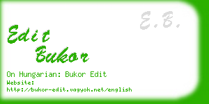 edit bukor business card